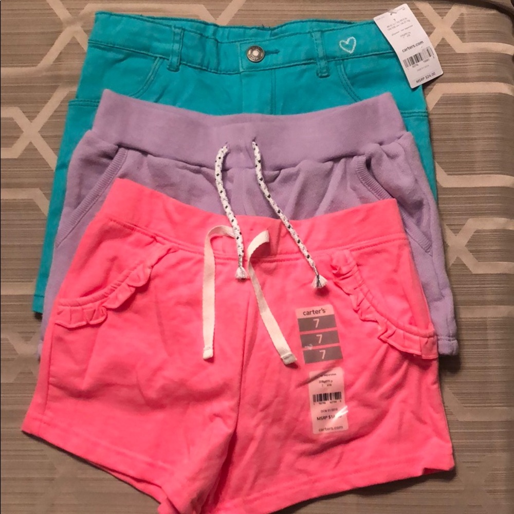 Carter’s girls size 7 shorts